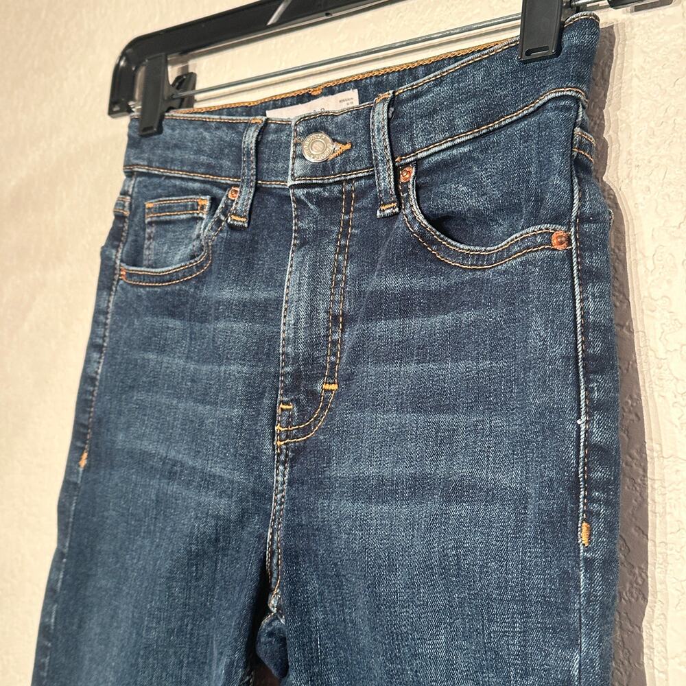 Topshop Jamie‎ Keans Sz 25 Skinny Raw Edge